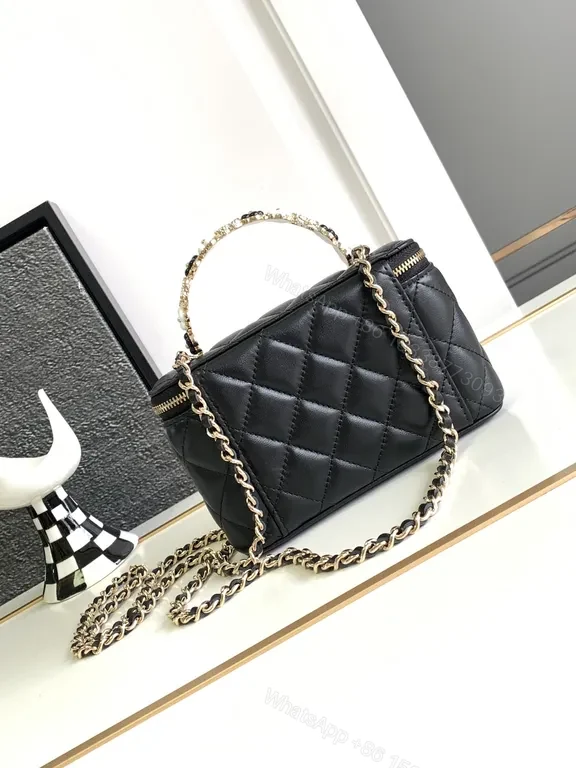 View 4 of Quilted Mini Bag: Gold Hardware, Compact Chic