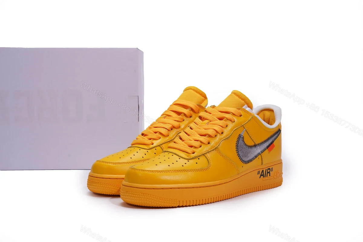 Off-White x Nike Air Force 1 Low University Gold DD1876-700 — view 2