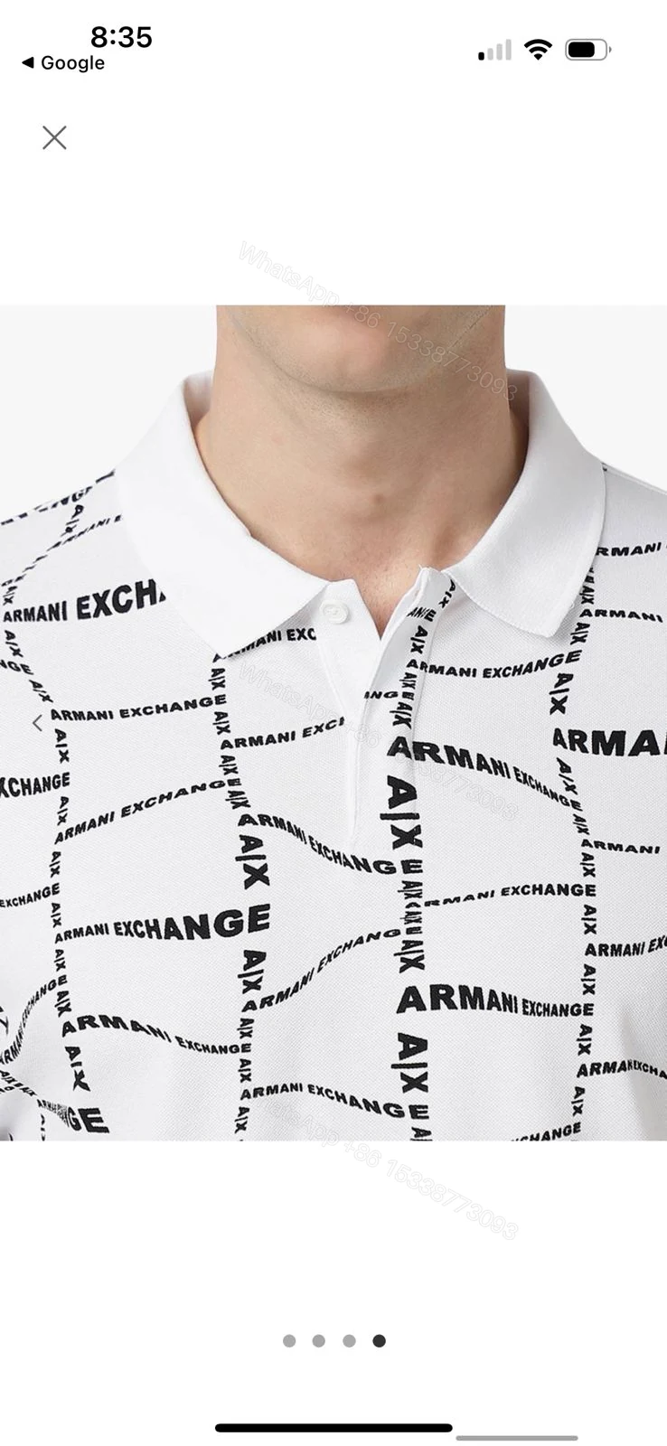 View 7 of First Copy ARMANI Very Premium Cotton Lycra Polo Collection
