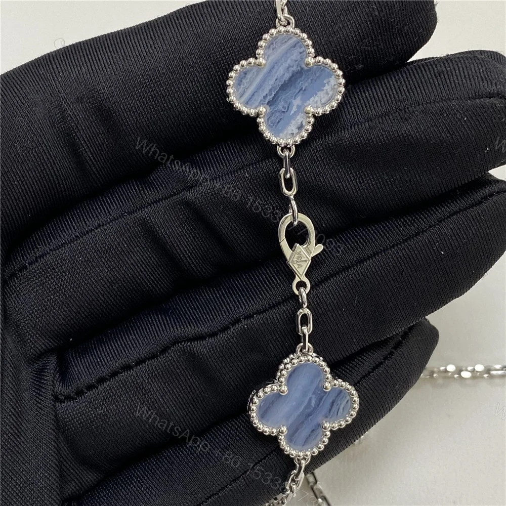 View 8 of Van Cleef Arpels 10 motif Necklace Chalcedony VCARD34800