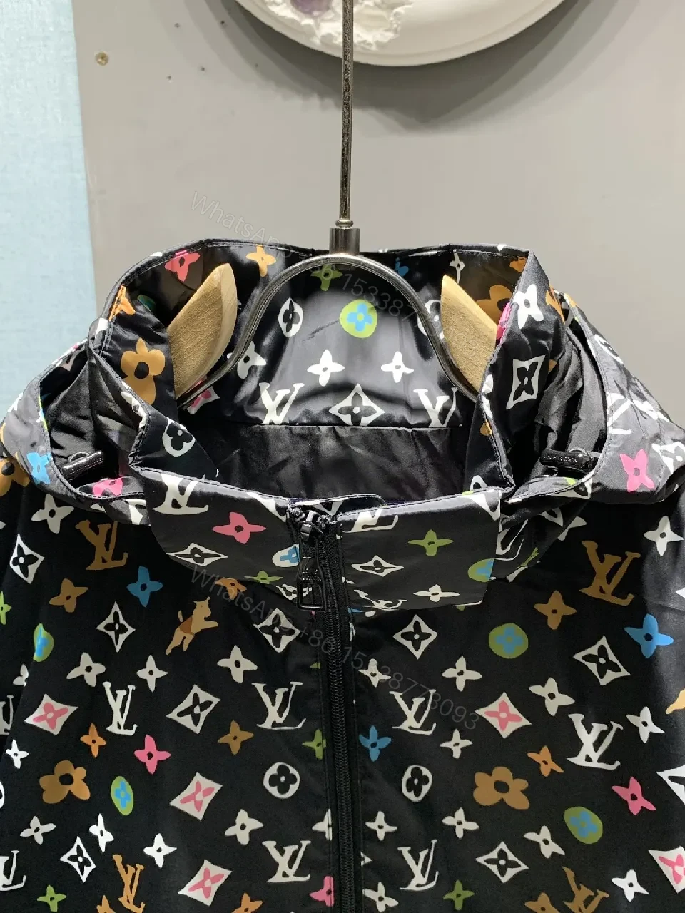 View 6 of Colorful Monogram Windbreaker: Luxe Street-Ready Jacket
