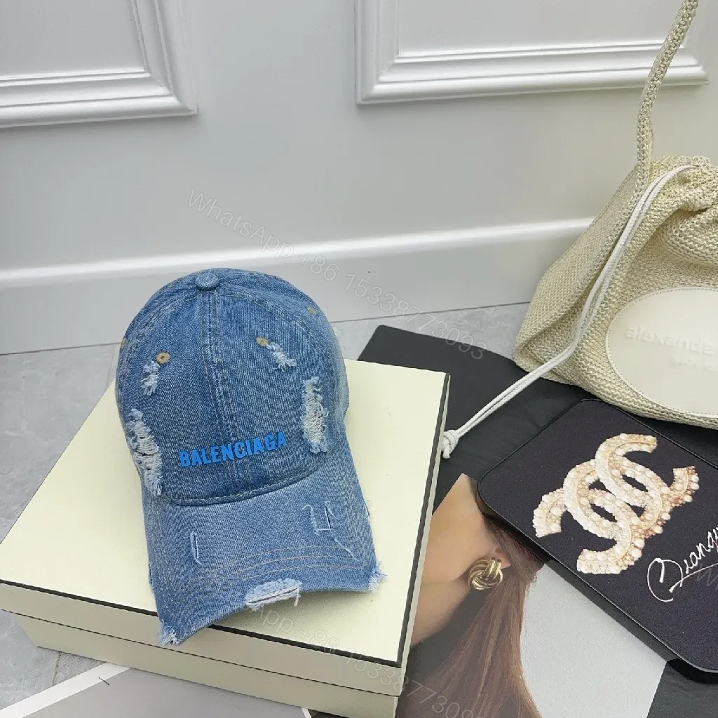 View 6 of Distressed Cotton Cap — Modern Edge, Logo-Centric Style