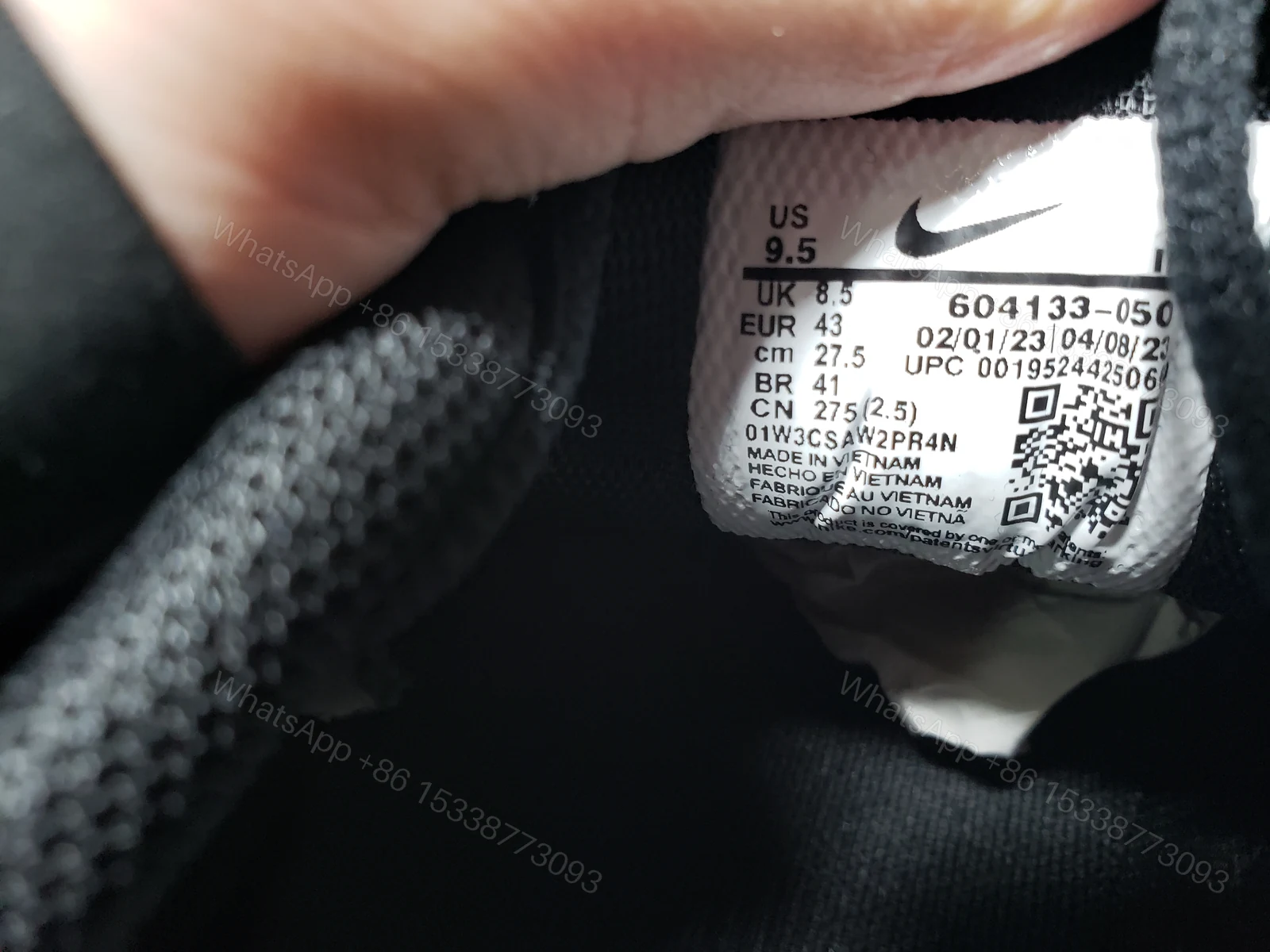 View 5 of Nike Fake Air Max Plus Triple Black 604133-050