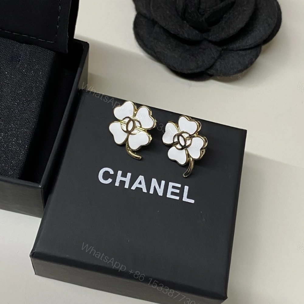 View 4 of Chanel Stud Earrings In Gold Metal With Resin Hardware Abf317 B19851 Nafgv
