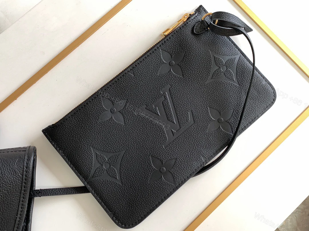 View 4 of Louis Vuitton LV Never Full Monogram Like Auth Black Handbags 32x29x17cm