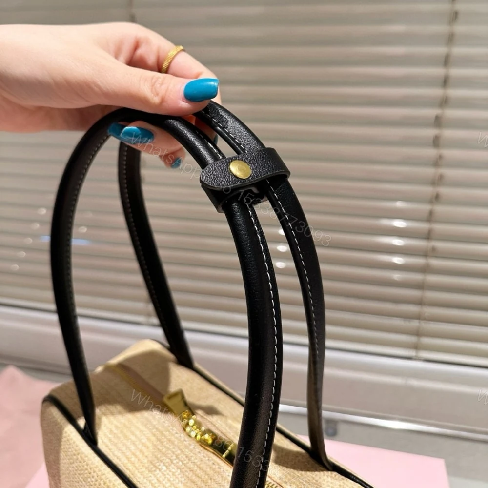 View 5 of MIUMIU WOMEN’S CANVAS AND BAG BLACK 27CM