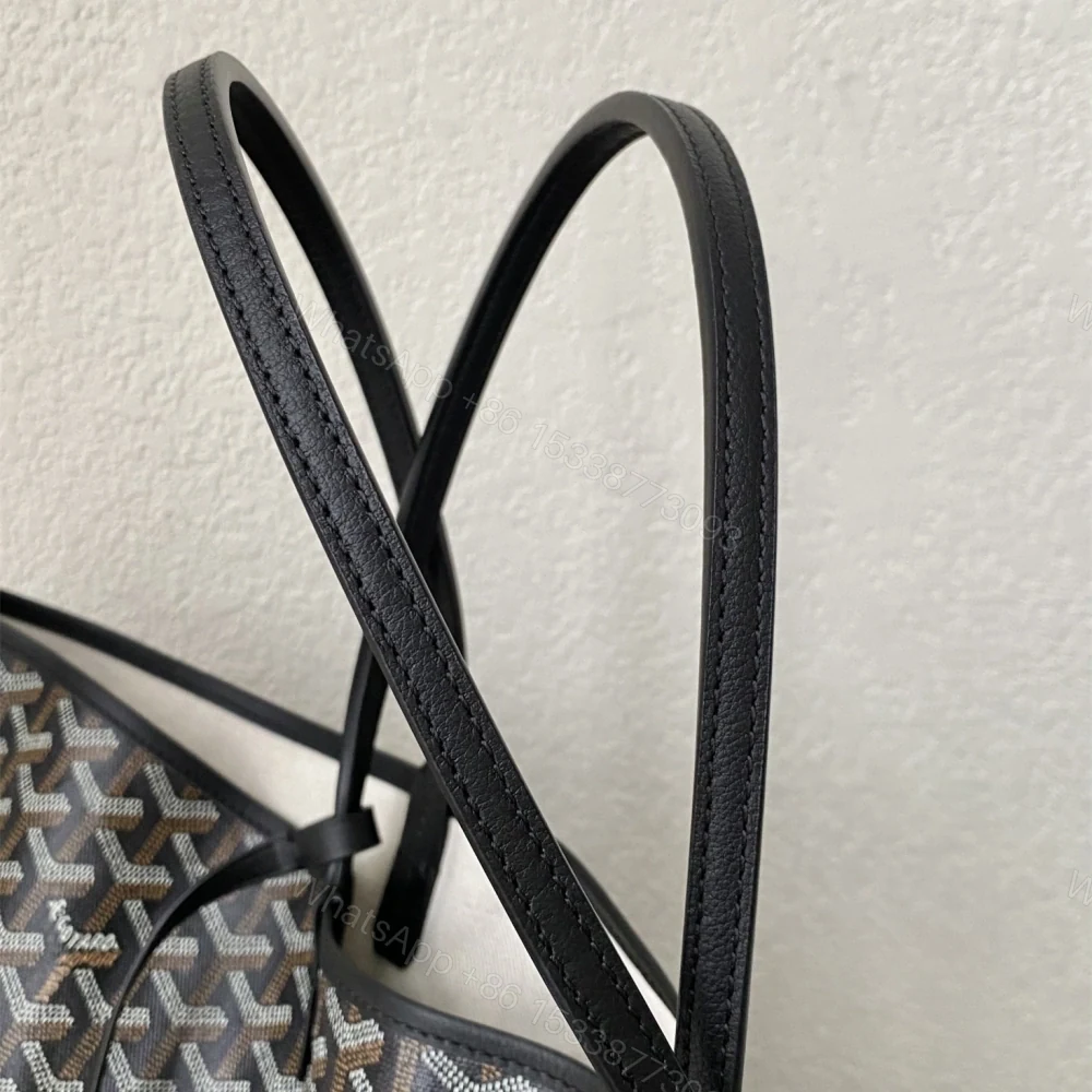 View 4 of 高仿Goyard*STLOUI8滿印Tote媽咪袋黑色大號免檢版