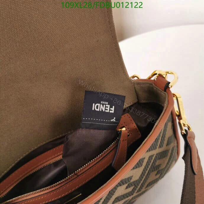 View 9 of Fendi Knockoff Baguette Bag in Premium Canvas BG41895