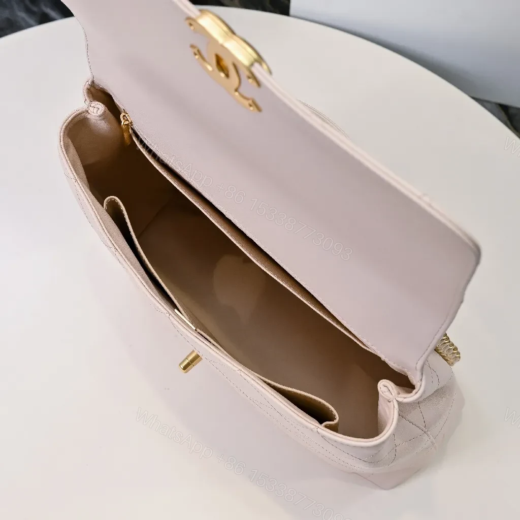 View 9 of Quilted Leather Mini Flap Bag: Timeless Glamour Accessory
