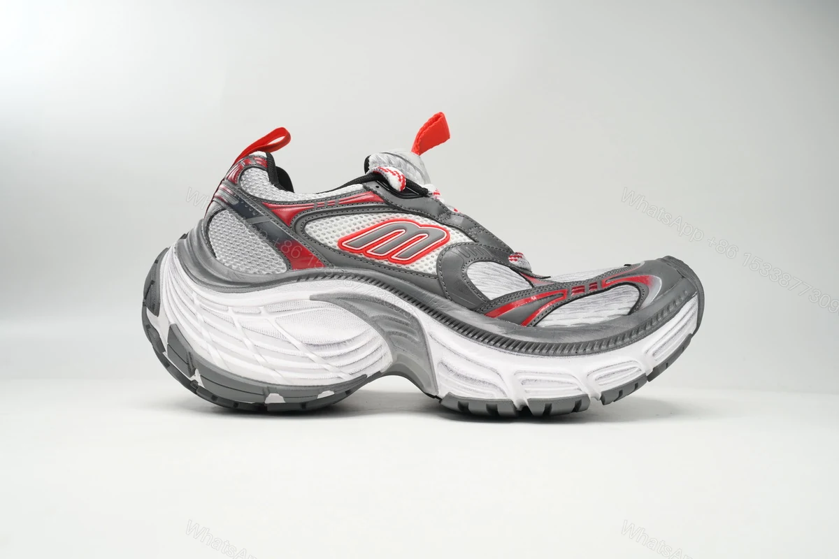 View 5 of Balenciaga 10 XL White Gray Red 784342 W2MV2 9645