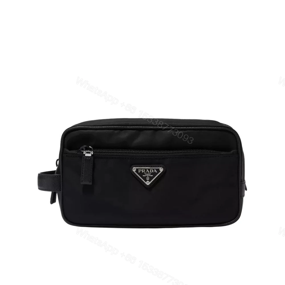 Prada ReNylon and Saffiano Travel Black 22Cm — view 1