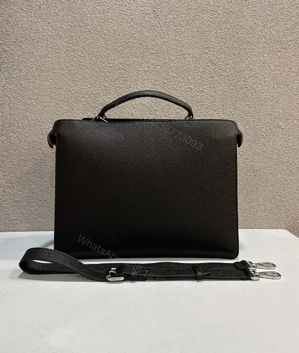 View 4 of Lux Leather Handbag + Monogram Cardholder Duo: Everyday Luxury