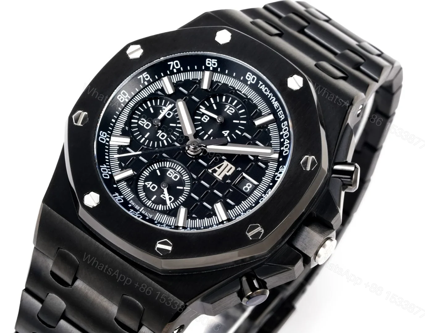 View 4 of Audemars Piguet Royal Oak Offshore Black Replica 42MM RG-AP-ROO-BLK-42