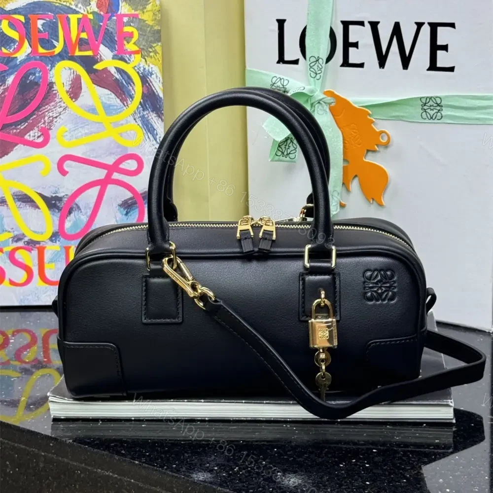 高仿Loewe*Amazona系列1100橫版手提包黑色免檢版 — view 1