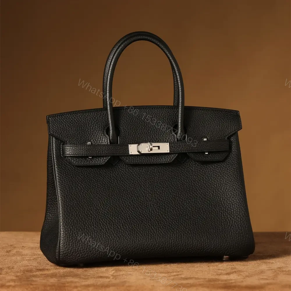 View 6 of 高仿Hermes*Birkin30黑色銀扣免檢版