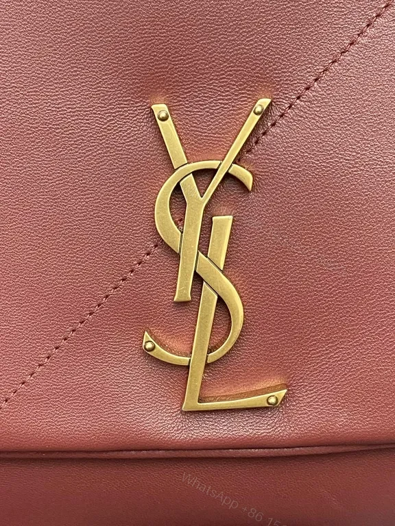 View 2 of Chic Burgundy Quilted Leather Tote with Gold Chain Strap, Luxury Tote