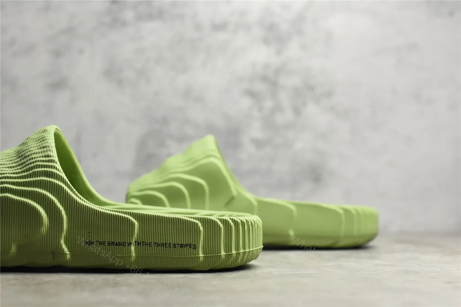 View 6 of UA originals adilette Green