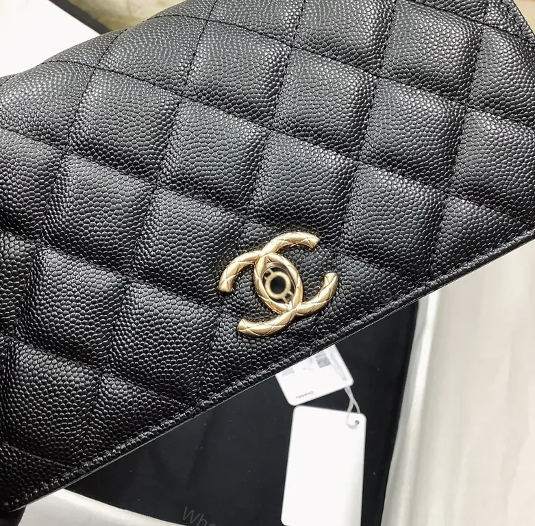 View 5 of Chanel-Inspired Quilted Small Flap Bag with Gold Chain