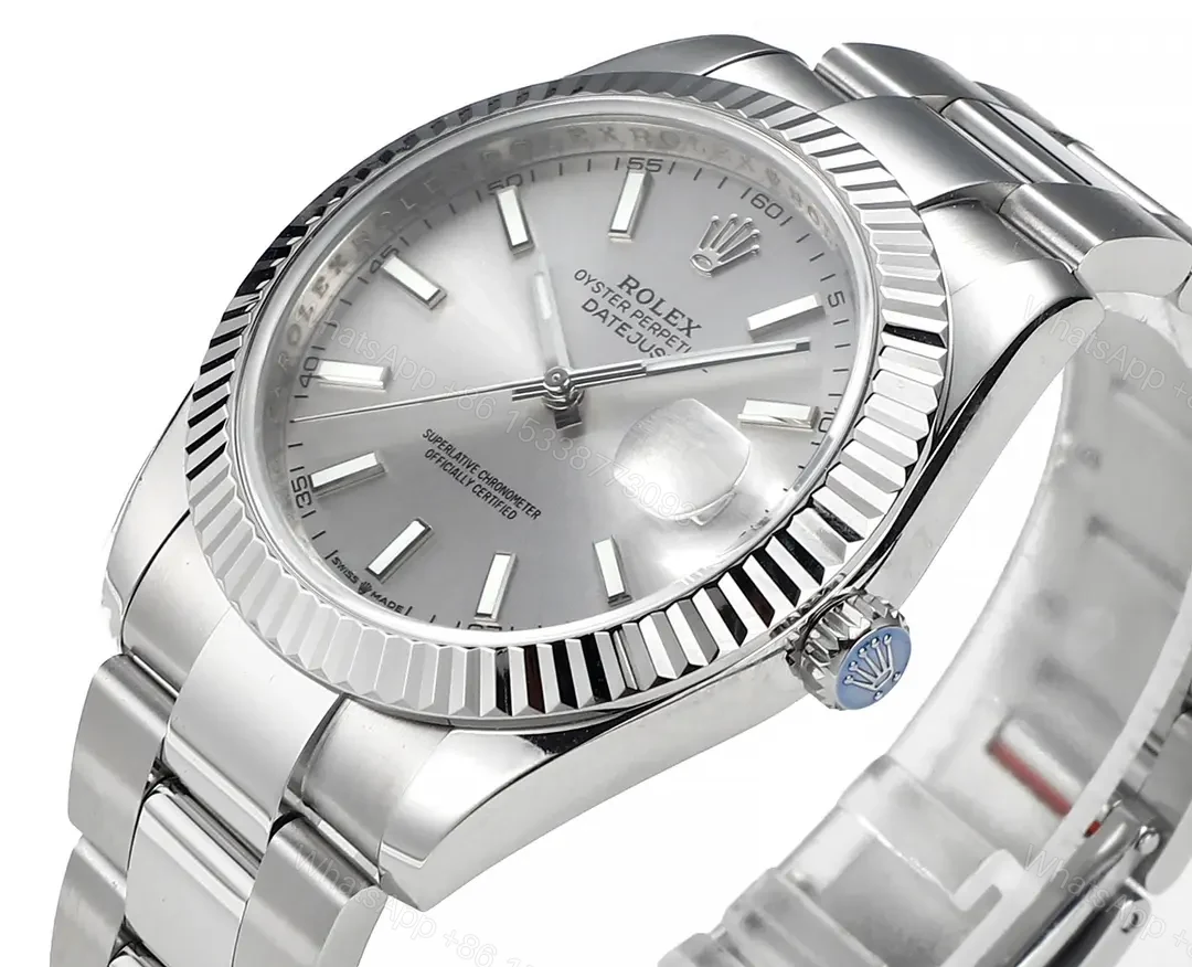 View 4 of VS Factory Clean Factory JVS Silver Rolex Datejust Watch