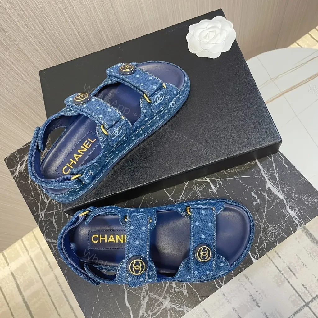 View 6 of Denim-Inspired Sandal: Comfort-First Luxury Footwear