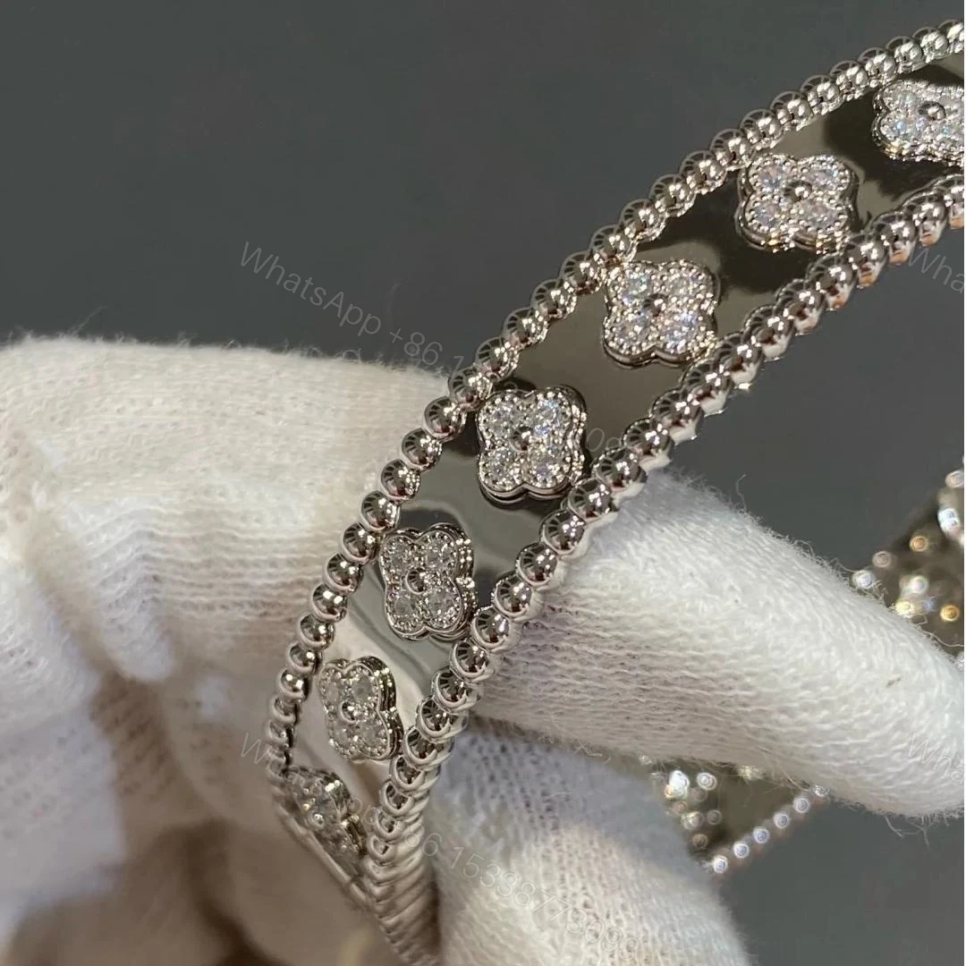 View 4 of VCA Perlée clovers bracelet