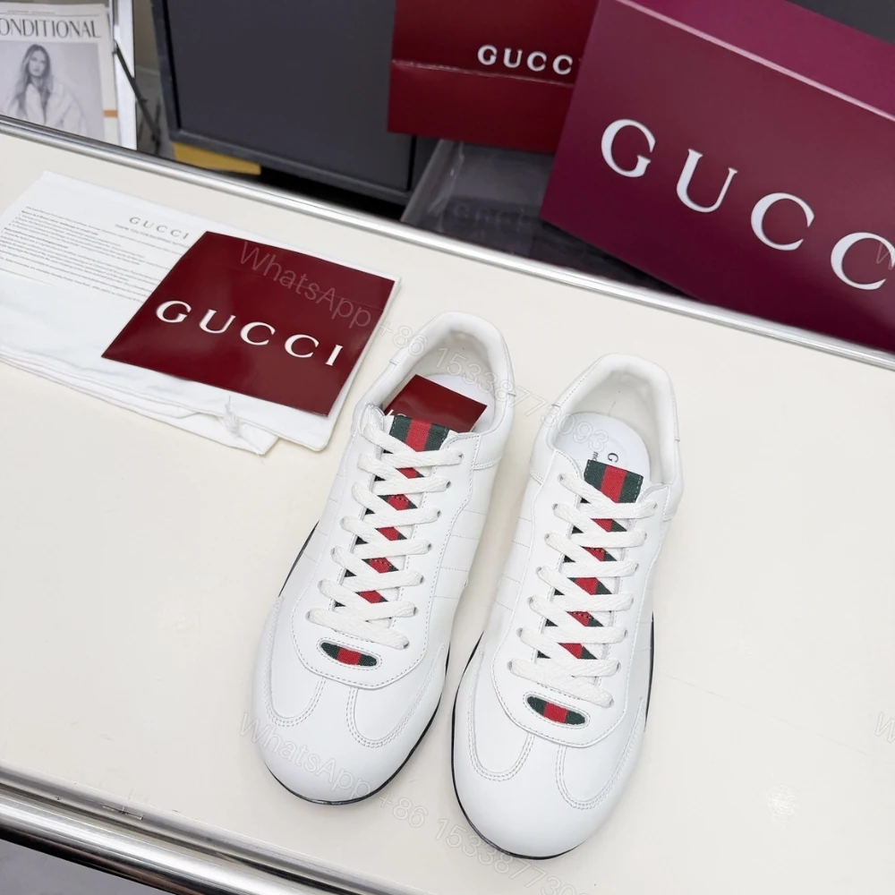 View 4 of Gucci Men Shift Trainers White