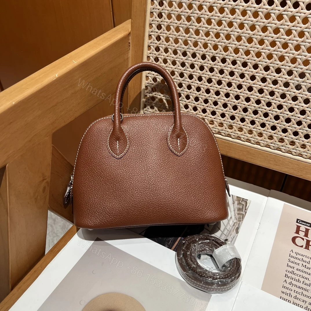 Hermes A貨 女款 Bolide 手提包 棕色經典款 — view 1