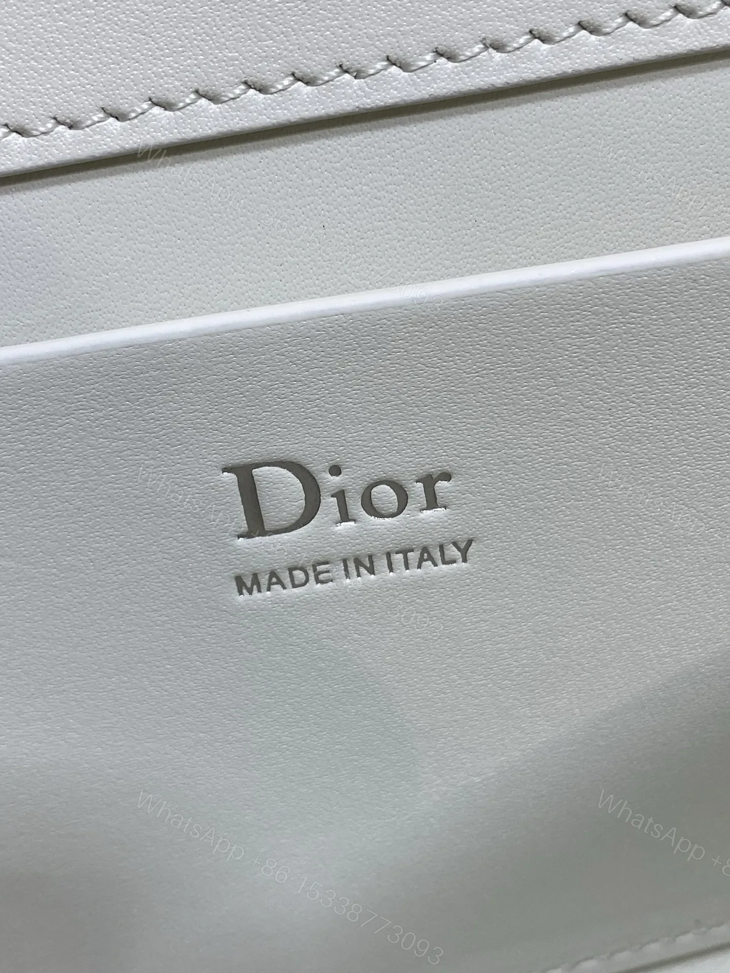 View 7 of Dior My Dior Mini Bag in White Lambskin