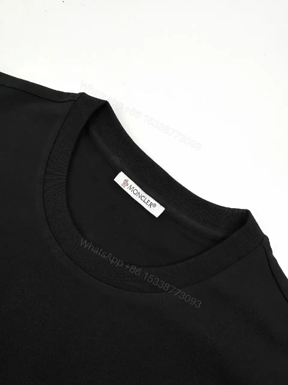 View 10 of Monochrome Crew Tee with Subtle Logo Detailing