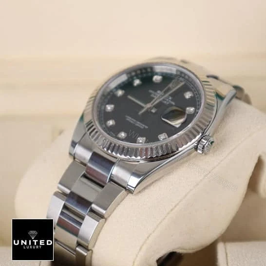 View 7 of Rolex Datejust Diamond Black Replica