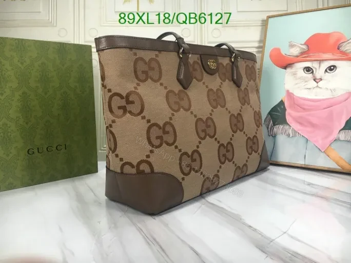 View 2 of Gucci Ophidia Jumbo GG Medium Bag Replica – Model QB6127