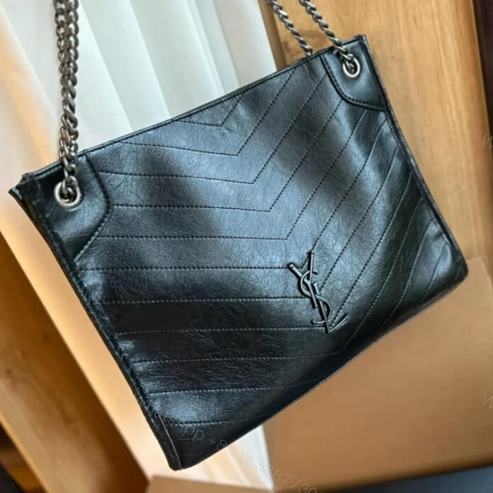 View 3 of Saint Laurent Medium Niki Shopping Bag Black 33Cm