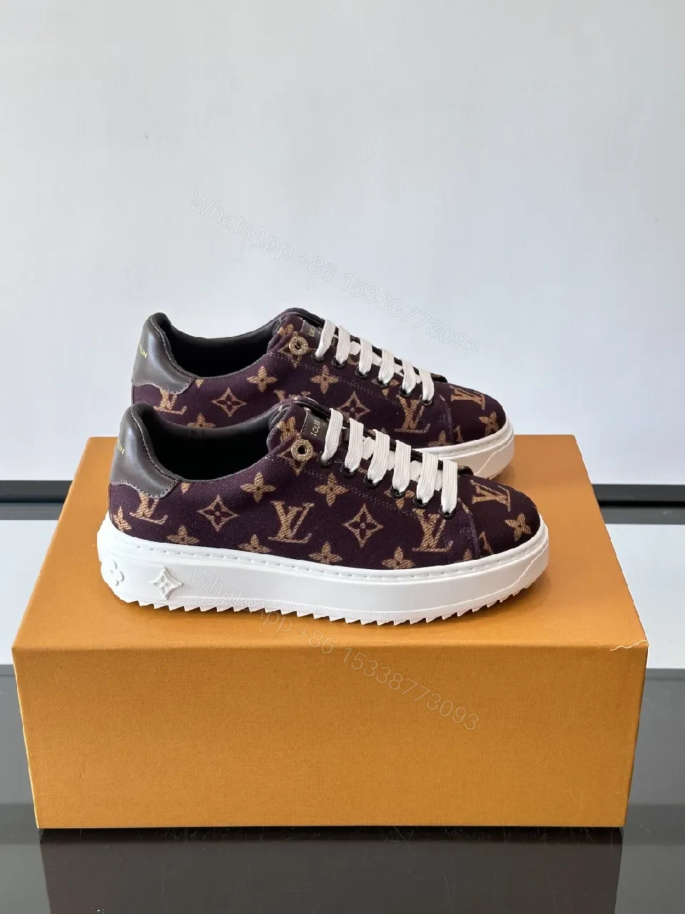 Bold Monogram Sneakers: Luxury Comfort, LV-inspired Monogram — view 1