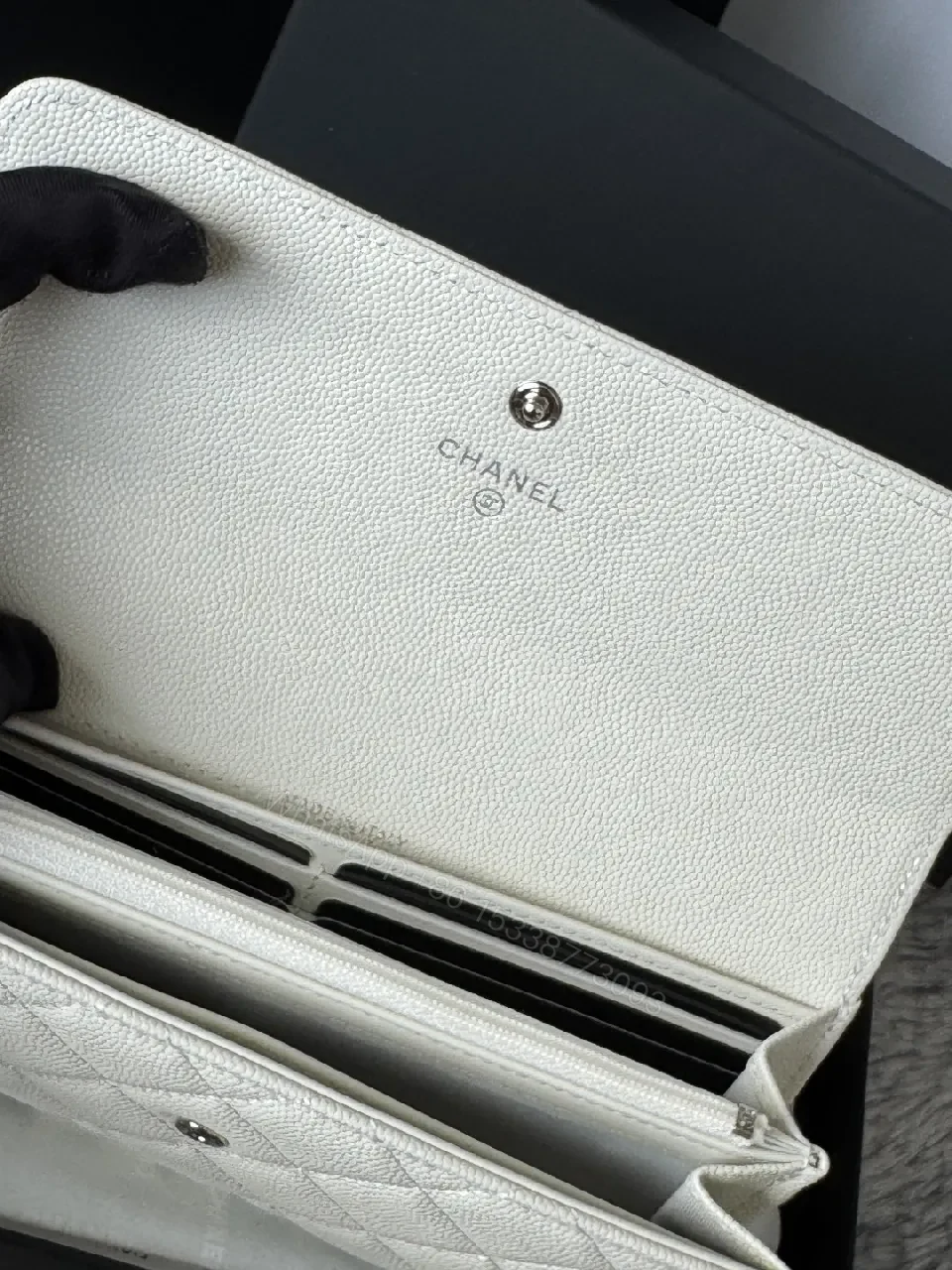 View 3 of Quilted Luxury Wallet: Subtle CC Hardware, Timeless Style