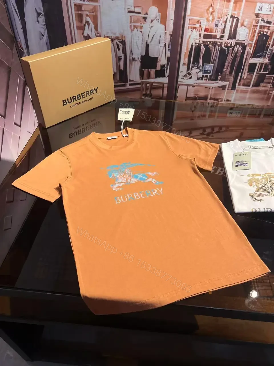 View 7 of Coral Cotton Crewneck Tee - Bold Graphic, Elevated Streetwear