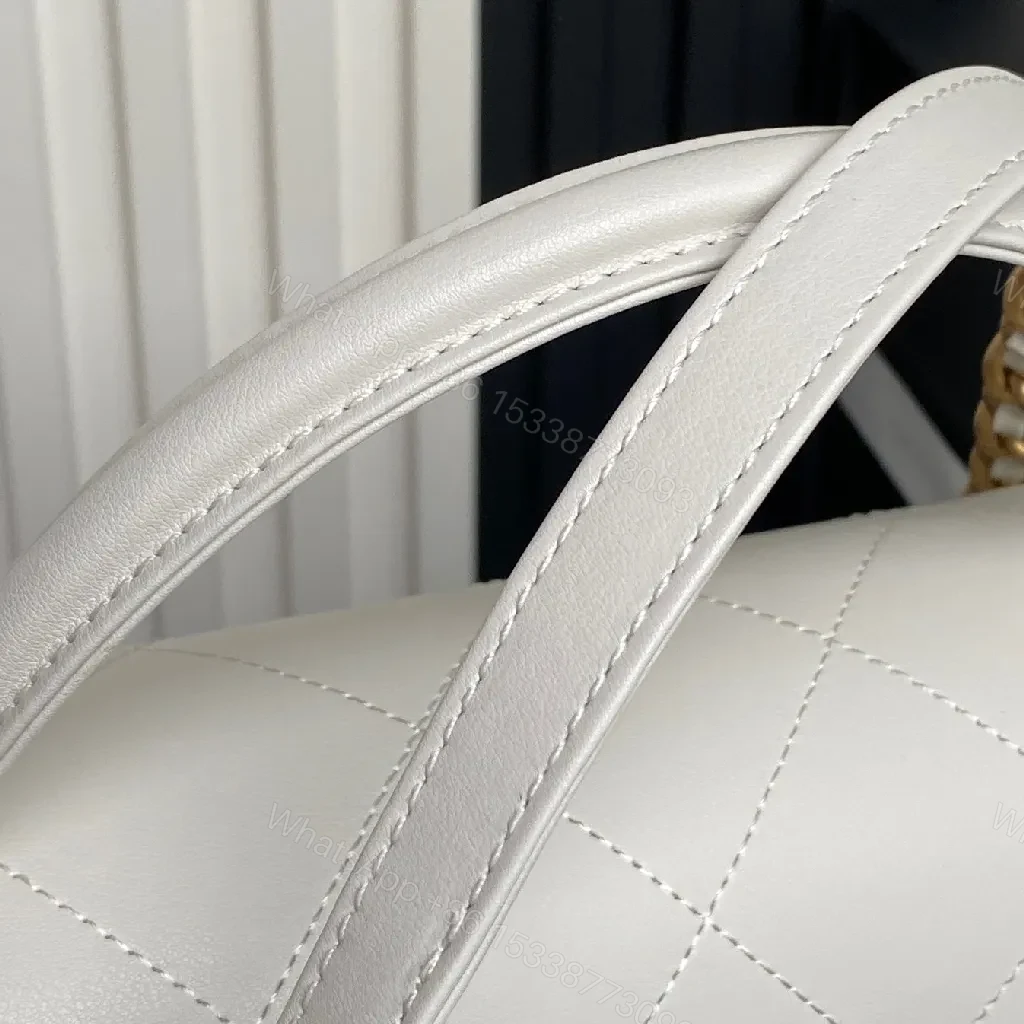 View 8 of Quilted Leather Handbag: Subtle Shine, Iconic Silhouette