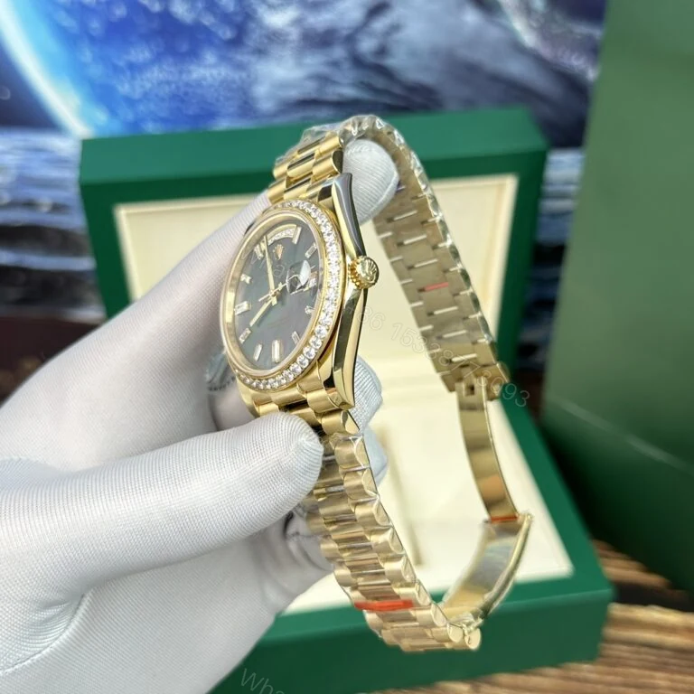 View 2 of Day-Date 40mm Super Clone Mother-Of-Pearl Dial with Diamonds