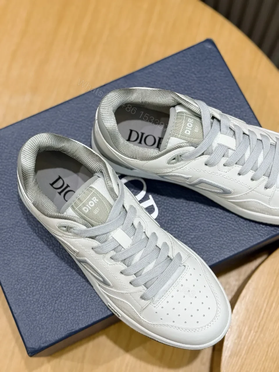 View 3 of White Leather Low-Top Sneakers: Minimalist Luxury, All-Day Comfort