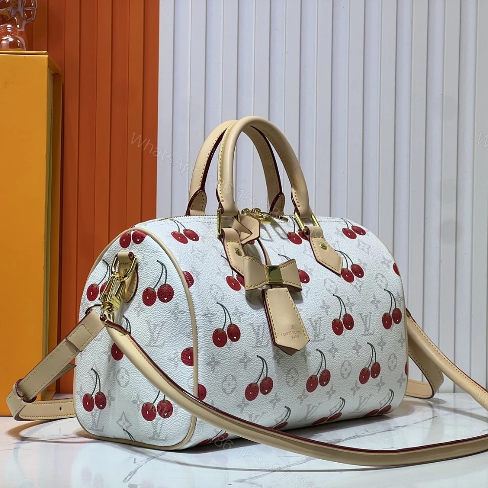 View 4 of Louis Vuitton X Takashi Murakami Monogram Cerise Speedy 30 White 30Cm