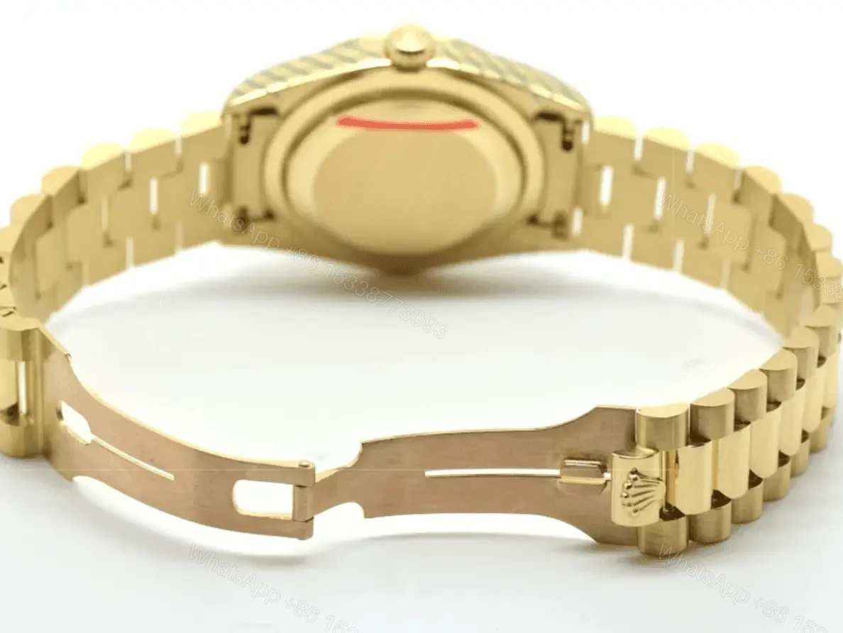 View 2 of Replica Day Date Rolex Yellow Gold with Green Dial