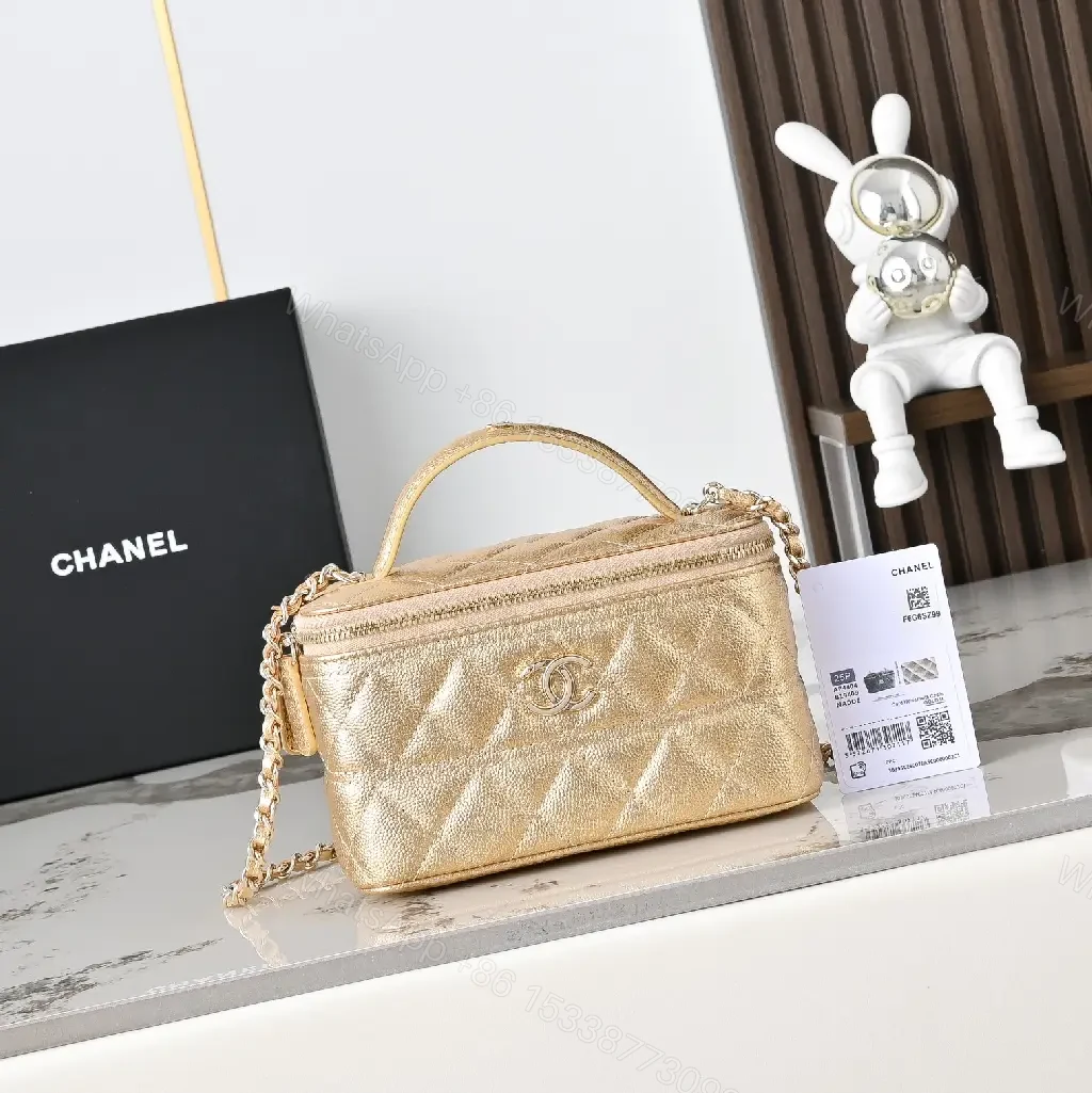 View 10 of Quilted Metallic Handbag: Compact Glamour, All-Day Versatility