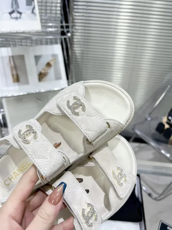 View 8 of Soft-Luxe Quilted Sandals: Ivory Satin-Nylon, Signature Texture