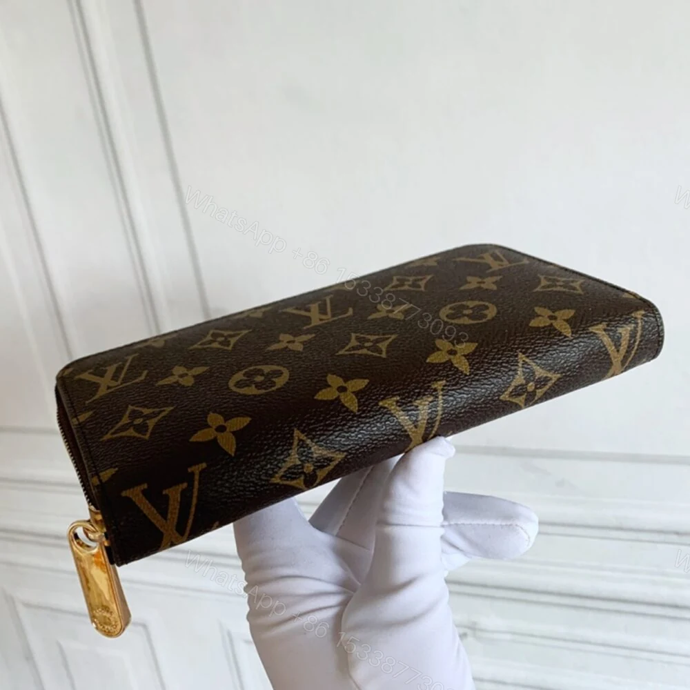 View 4 of Louis Vuitton Monogram Long Zippy Wallet Brown 19Cm M42616