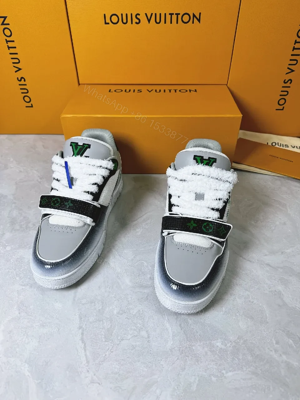 View 7 of Metallic Textured Statement Sneakers with Luxe Accents