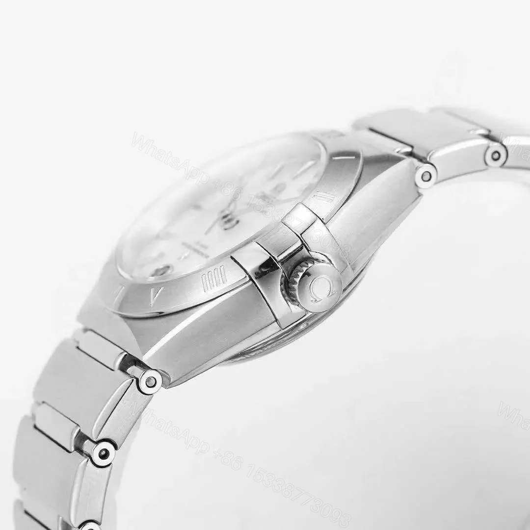 View 5 of Omega Constellation 29mm Women’s Watch V6 Version Silver Stainless Steel White Dial Sapphire Crystal 2023 Market Highest Edition