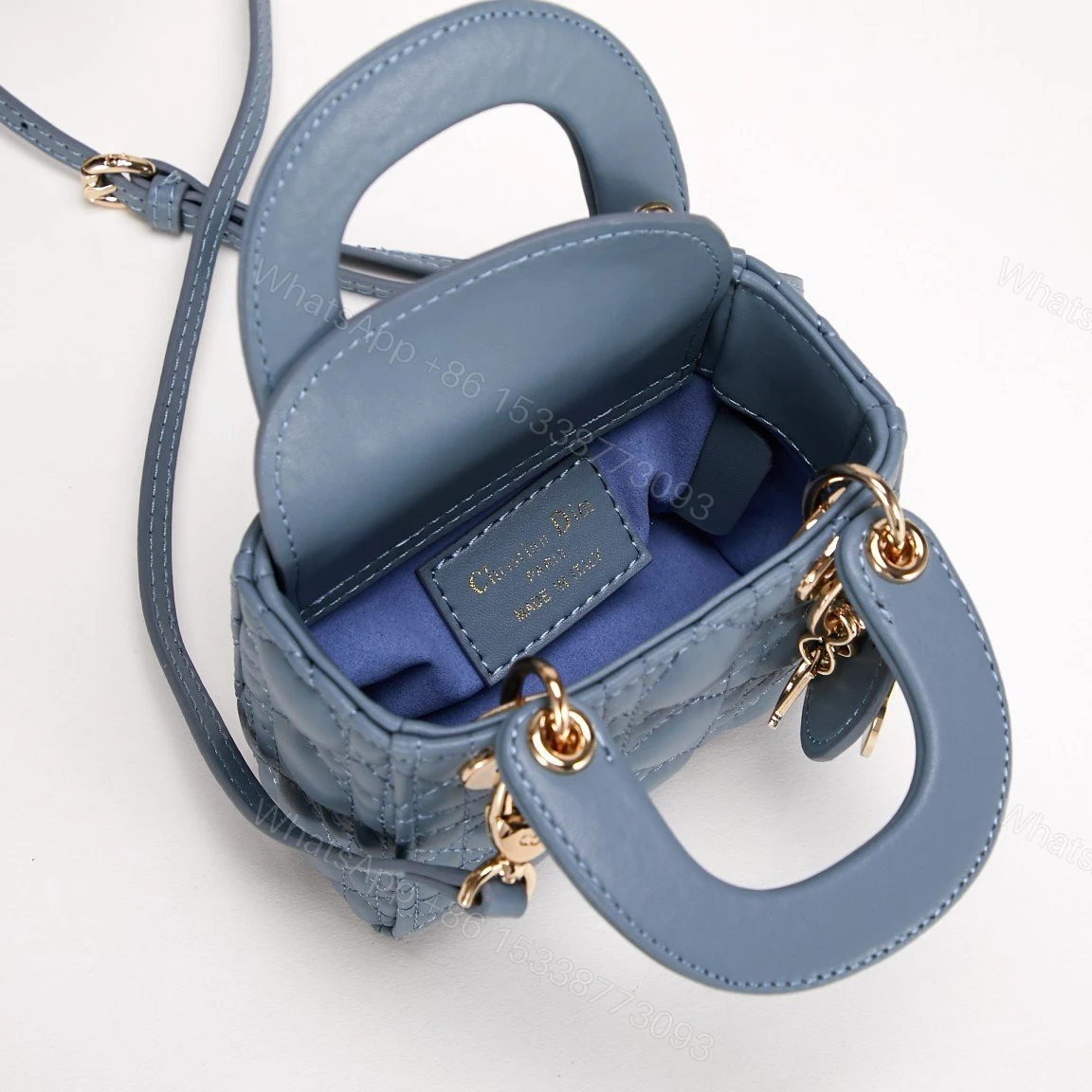 View 4 of Dior Micro Lady Dior Cannage Heart