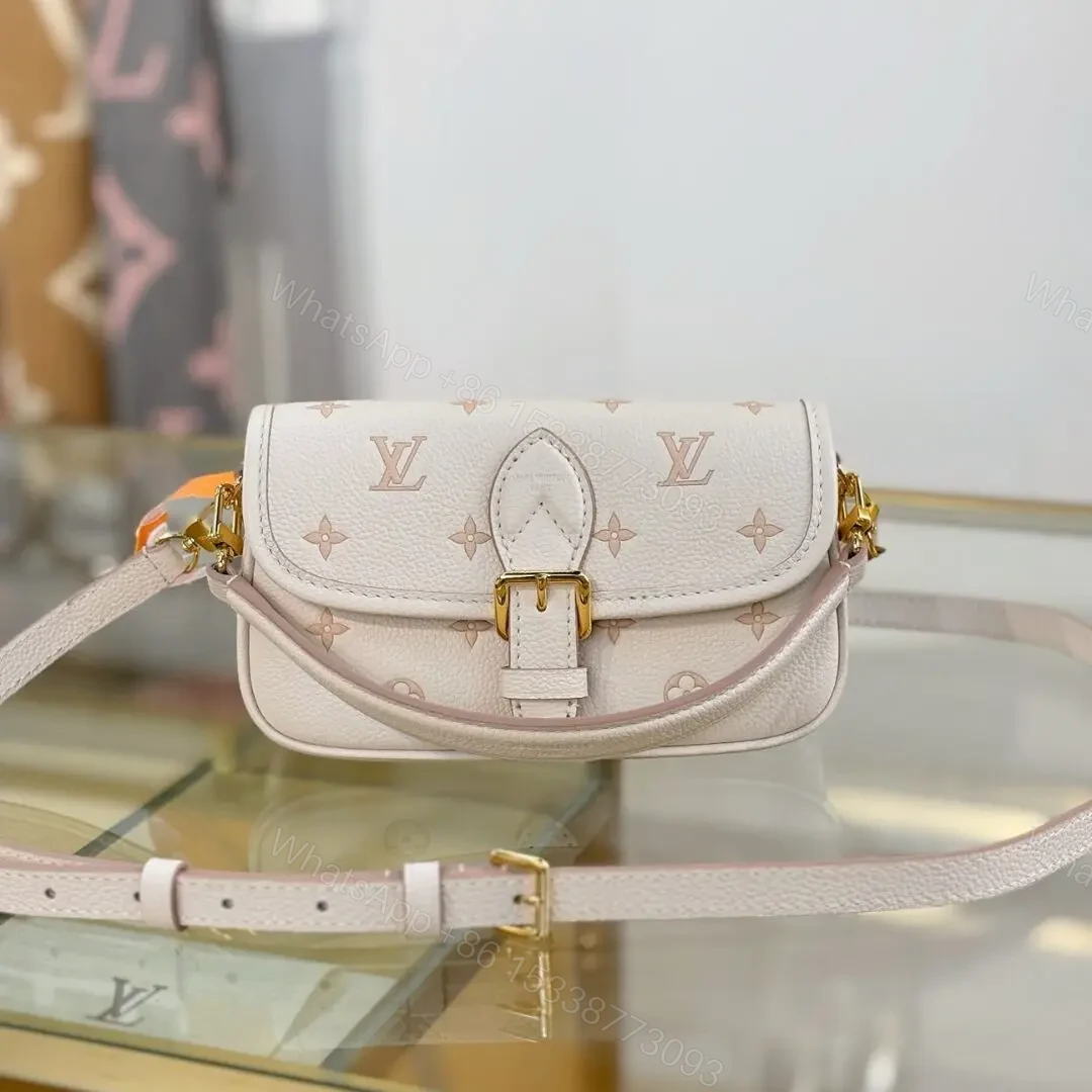 Louis Vuitton Nano Diane bag in cream Monogram Empreinte — view 1