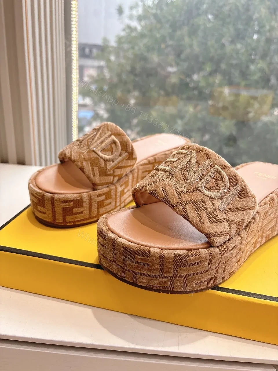 View 4 of Textured Monogram Slide — Cushioned Comfort Footbed