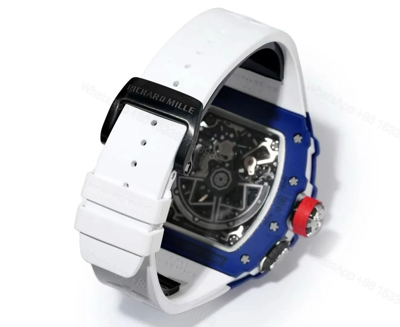 View 9 of Richard Mille RM35-03 Automatic Skeleton Watch Carbon NTPT Quartz Carbon Fiber Slim 13.5MM Case Integrated Movement Premium Edition RM35-03-NTPT-QCF-A35