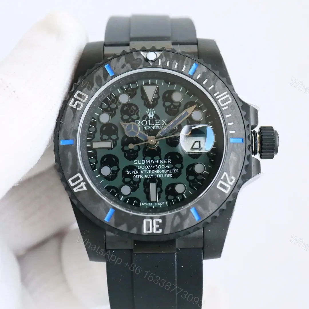 Fearless black carbon submariner replica 40MM Blaken B33 Edition RG-BLAKEN-SUB-B33-BLACK-CARBON — view 1
